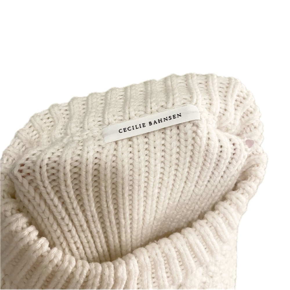 Cecilie Bahnsen 100% Marino Wool Jolene Jumper Chunky Knit Sweater Medium - Picture 9 of 11